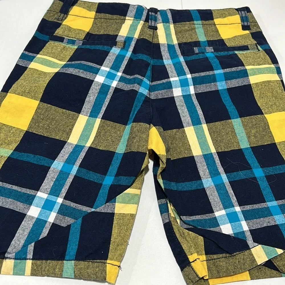 Gymboree blue shorts size 10 GUC adjustable waist prep fit